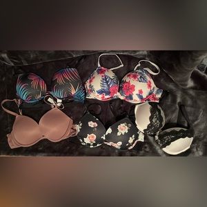 Lot of 5 VS/Pink bras 32B